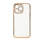 Lighting Color Case for Xiaomi Redmi Note 11 gel cover with gold frame white