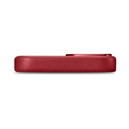 iCarer Case Leather genuine leather case cover for iPhone 14 Plus red (MagSafe compatible)