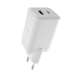 Allity ładowarka sieciowa GaN PD QC ATC-01-45WAC 1x USB-C 1x USB-A 45W biała