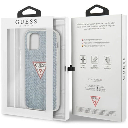 Guess GUHCP12SPCUJULLB iPhone 12 5,4" niebieski/light blue hardcase Jeans CollectionGuess / GUE000847