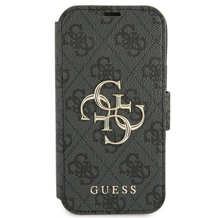 Guess etui do iPhone 13 Pro Max 6,7&quot; GUBKP13X4GMGGR szary book case 4G Big Metal Logo