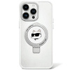 Karl Lagerfeld KLHMP15SHMRSCHH iPhone 15 6.1&quot; white/white hardcase Ring Stand Choupette Head MagSafe