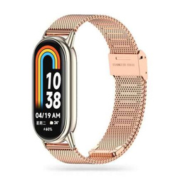 Strap for XIAOMI SMART BAND 8 / 8 NFC Tech-Protect Milaneseband gold & pink