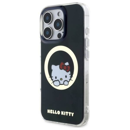 Original Case IPHONE 16 PRO Hello Kitty Hardcase IML Sweet Kitty MagSafe (HKHMP16LHSWKK) black