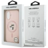 Karl Lagerfeld Silicone Karl&Choupette Ring MagSafe Case for iPhone 17 - Pink