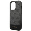 Guess 4G Bottom Stripe Metal Logo Collection - Etui iPhone 14 Pro Max (szary)