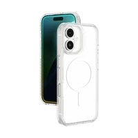 Etui silikonowe AMAZINGTHING Titan Pro Mag Case z pierścieniem magnetycznym do iPhone 16 Plus - przezroczyste
