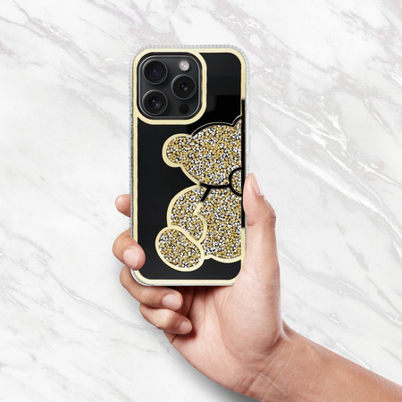 Futerał TEDDY BEAR do IPHONE 13 PRO złoty