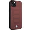Original Case IPHONE 14 BMW Leather Seats Pattern MagSafe (BMHCP14S22RPSR) burgundy
