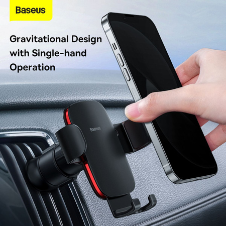 Baseus Metal Age II gravitational grip on the car grid - black