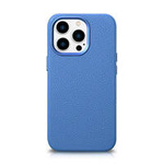 iCarer Case Leather genuine leather case for iPhone 14 Pro Max hellblau (WMI14220712-LB) (MagSafe compatible)