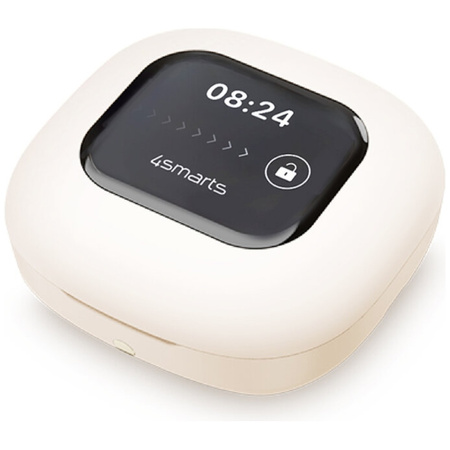 Słuchawki Bluetooth 4smarts SkyBuds OWS  z ekranem AI beżowy