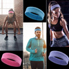 Elastic fabric headband for running fitness pink