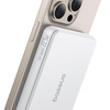 Baseus Powerbank magnetyczny Airpow ? Qi2 10000mAh 22.5W Biały (z kablem ładującym Simple Series Type-C do Type-C (20V/3A) 30 cm)