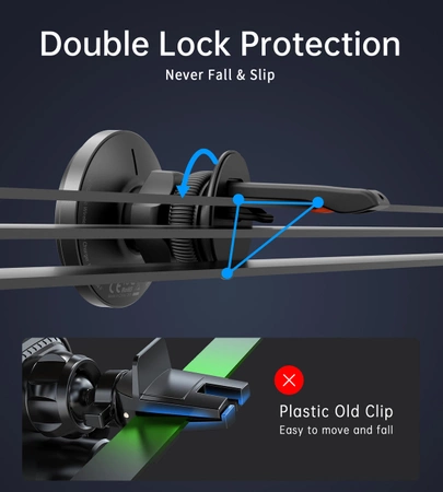 Choetech T204-F magnetische Autohalterung mit 15 W kabellosem Laden – Schwarz