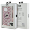 Karl Lagerfeld KLHMP15SHCKCKLCP iPhone 15 / 14 / 13 6.1" różowy/pink hardcase IML Crossbody Monogram Karl & Choupette Head MagSafe