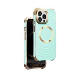 Nakładka Circle Glam Mag do iPhone 15 Pro 6,1" miętowa