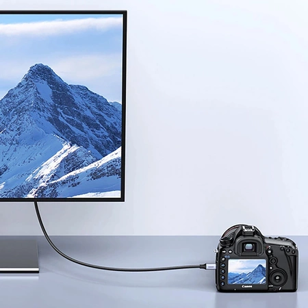 Ugreen HD164 15516 micro HDMI / HDMI 2.1 8K cable 1m - gray