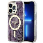 Guess GUHMP14XHLEOPWP iPhone 14 Pro Max 6.7&quot; pink/pink Hardcase Leopard MagSafe