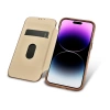 iCarer CE Premium Leather Folio Case iPhone 14 Pro Magnetic Flip Leather Folio Case MagSafe braun (WMI14220714-BN)