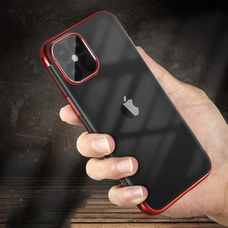 Clear Color Case TPU-Gel-Cover mit Metallrahmen für Xiaomi Redmi Note 11S / Note 11 schwarz