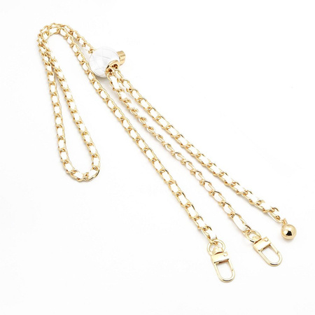 Łańcuch / Smycz z uchwytem GLAMOUR wszystkie modele max 80mm szer. BIAŁY