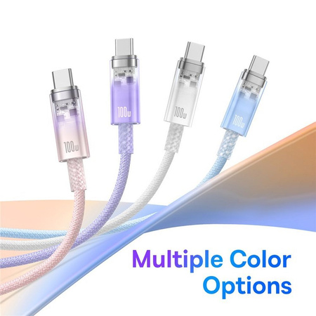 BASEUS kabel Typ C do Typ C Explorer Power Delivery 100W 1m niebieski P10319703311-00 / CB000043