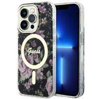 Guess GUHMP14LHCFWSK iPhone 14 Pro 6.1" black/black hardcase Flower MagSafe