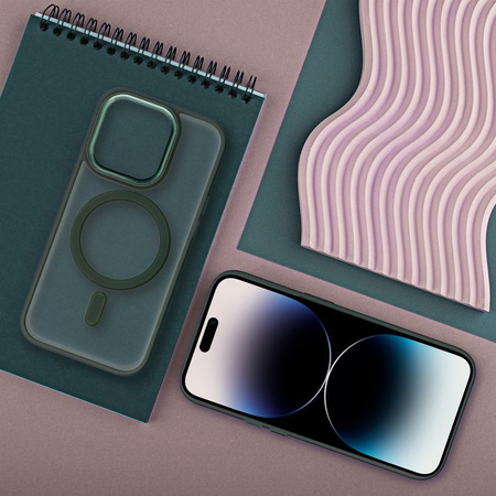 Futerał MATTE MAG COVER kompatybilny z MagSafe do IPHONE 17 tytanowy