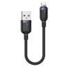 yesido Kabel CA131L 12W USB-iP 0.3m 2.4A BLACK / CZARNY