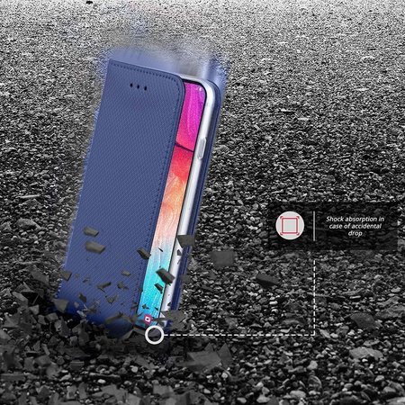 Etui XIAOMI REDMI 9A portfel z klapką Flip Magnet granatowe
