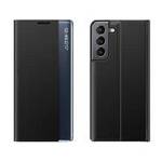 Neues Sleep Case Cover mit Standfunktion für Samsung Galaxy S22+ (S22 Plus) schwarz