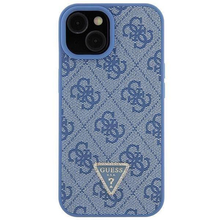 Original Case APPLE IPHONE 15 Guess Hardcase Crossbody 4G Metal Logo (GUHCP15SP4TDSCPB) blue