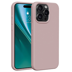 Nakładka Etteri Silicone Case do iPhone 15 Pro Max 6,7" jasnoróżowa
