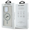 Karl Lagerfeld IML Metal Karl&Choupette Head MagSafe Case for iPhone 16 Pro Max - Black