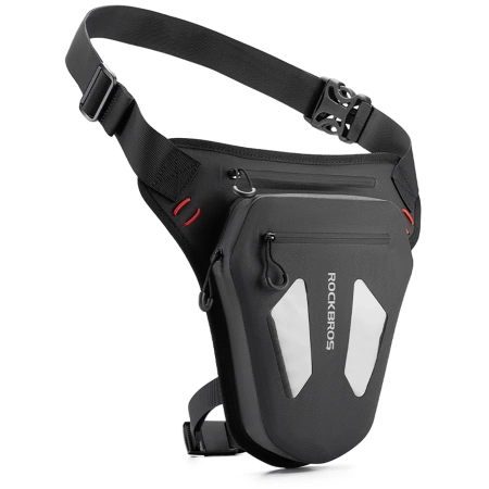 Rockbros Motorradtasche für Beine, Oberschenkel, Taille, Schulter, Schwarz