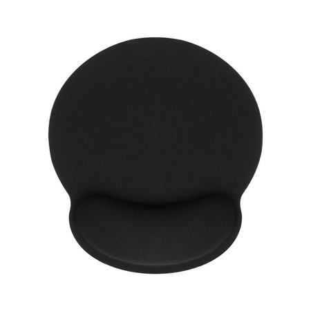 Podkładka ergonomiczna pod mysz i nadgarstek 250x230x25mm / czarny
