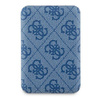 Guess Powerbank indukcyjny 15W GUPB5FP4EMGB 5000mAh niebieski/blue 4G Leather Metal Logo MagSafe