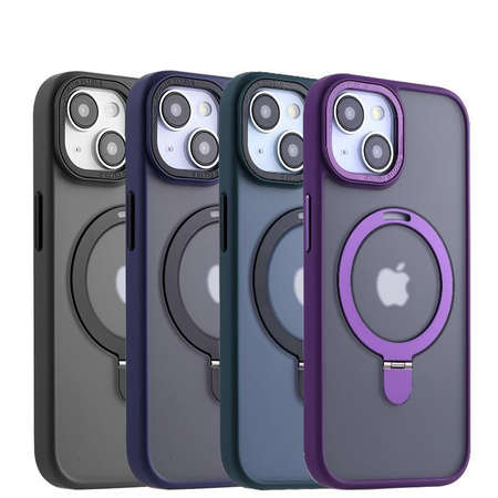 MX KICKSTAND MAGSAFE CIRCLE IPHONE 15 PRO MAX (6.7), PURPLE / FIOLETOWY