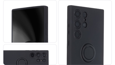 Nakładka Finger Ring do Samsung Galaxy A14 4G / A14 5G czarna