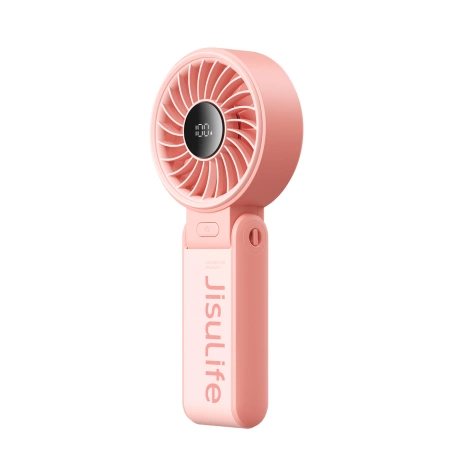 Mini wentylator Jisulife Handheld Fan Life7 3600mAh przenośny wiatraczek USB - różowy