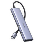 HUB USB-C - 2 x USB-A / 2 x USB-C 20 cm Ugreen CM473 - szary