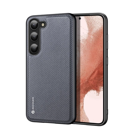 Dux Ducis Fino Hülle Samsung Galaxy S23+ Hülle mit Silikonrahmen grau