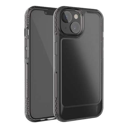 Ugly Rubber nakladka UMODEL do iPhone 15 Plus 6,7&quot; clear czarna