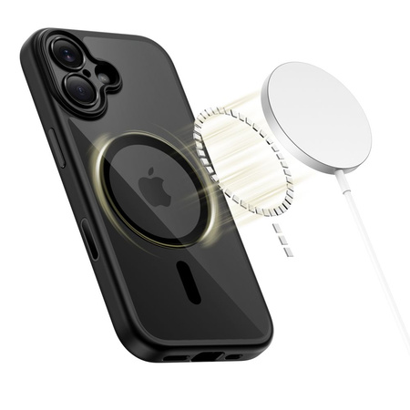 TECH-PROTECT MAGPEAK MAGSAFE CC IPHONE 17 BLACK/CLEAR