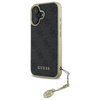 Original Case IPHONE 16 Guess Hardcase 4G Charms Collection (GUHCP16SGF4GGR) black