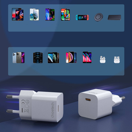 Choetech ładowarka sieciowa 20W USB Typ C (PD5010)