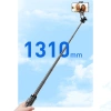 Selfie stick WC1Y2S 1.3m aluminum alloy telescopic tripod with phone holder - black