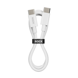 Rock Kabel P8 Basic Series - Typ C na Typ C - PD 60W 3A 1 metr biały