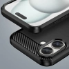 Carbon Case for iPhone 16 Plus Silicone Case - Black